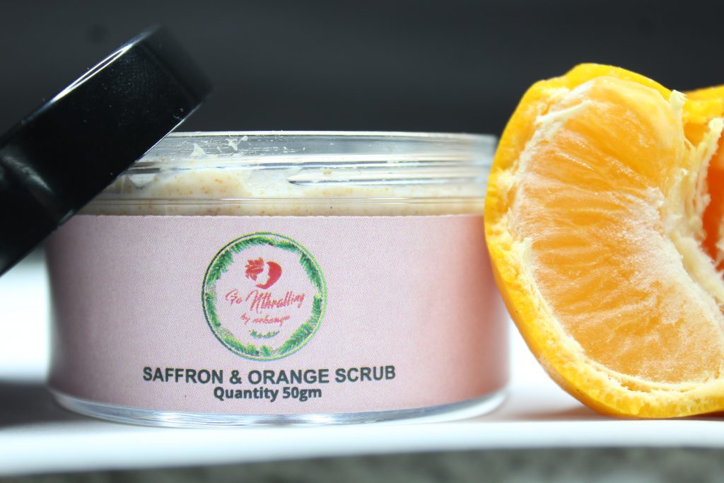 Saffron _ orange Scrub 50 Gm WIDE