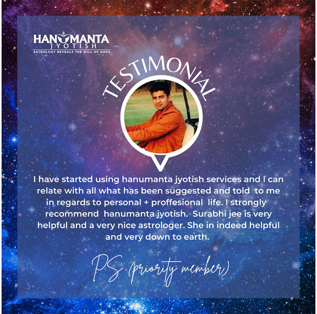Hanumanta Jyotish - Testimonial